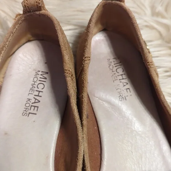 Michael Kors MK Merritt Slip on Luggage Shoes Flats Loafers Size 7.5 M - Picture 7 of 9